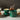 Emerald Green Antique Butter Bell crock-with lid open