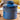 Antique Denim Blue Butter Bell Crock