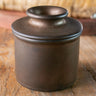 Classic Matte Bronze Butter Bell Crock showing warm bronze matte finish