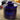 Cobalt Blue Café Retro Butter Bell Crock with lid in place