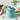 Matte Aqua Café Butter Bell Crock closed in an alternate product view