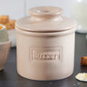Matte Beige Cafe Butter Bell crock-BB-CCBEIGE